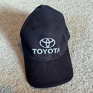 Toyota Black Adjustable Solid Baseball Cap Hat One Size Cars Theme